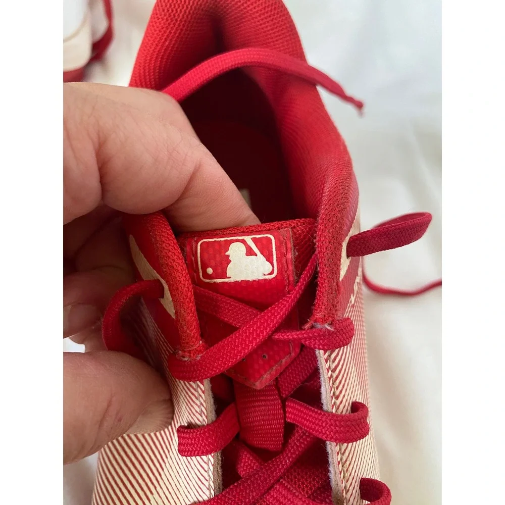 Under Armour Leadoff Low RM Baseball Cleats Red White Mens 7.5 1297317-611
